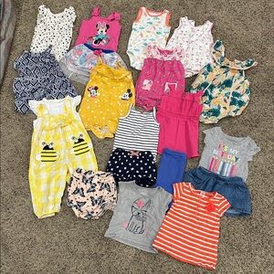 12 Month Summer Baby Girl Lot